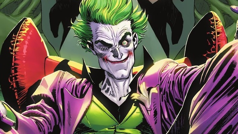 One-eyed Joker smiling