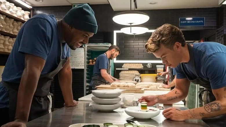 Marcus and Luca in kitchen