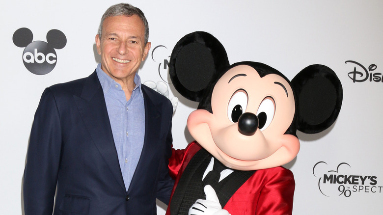 Bob Iger with Mickey Mouse