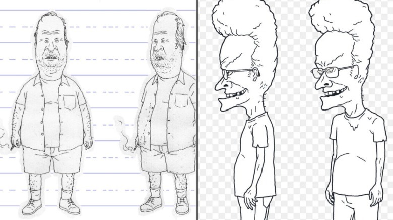 Sketches of old Beavis and Butt-Head