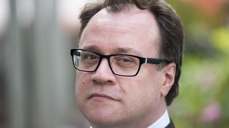 Russell T. Davies in glasses