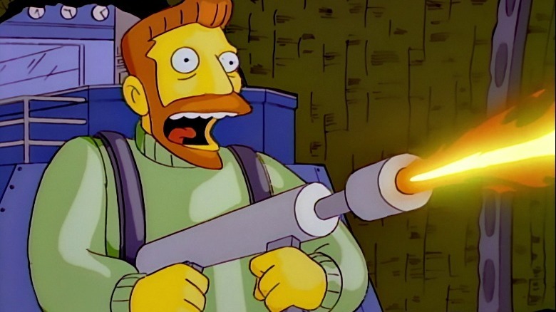 Hank Scorpio flamethrower