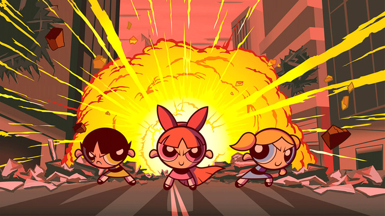 Powerpuff girls fighting