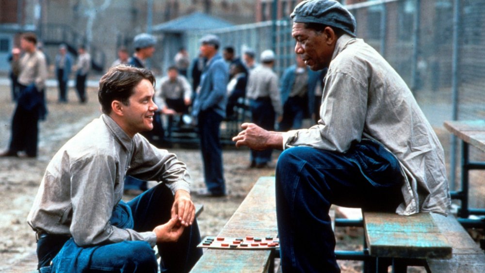 Tim Robbins and Morgan Freeman in The Shawshank Redemption