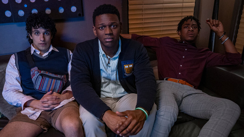 Sebastian Chacon, Donald Elise Watkins, and RJ Cyler in Emegency