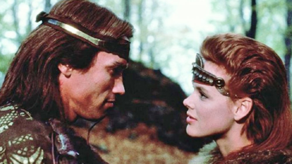 Arnold Schwarzenegger and Brigitte Nielsen in Sonja