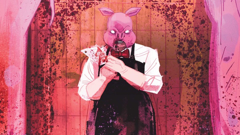 Professor Pyg with cleaver