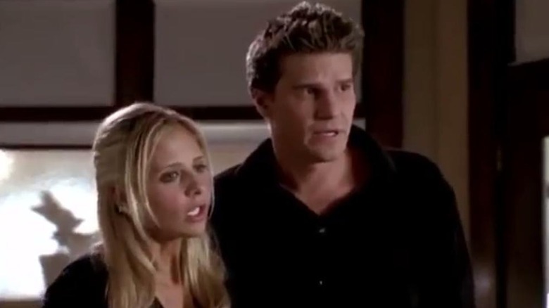 Buffy and Angel get interrupted by demon assassin