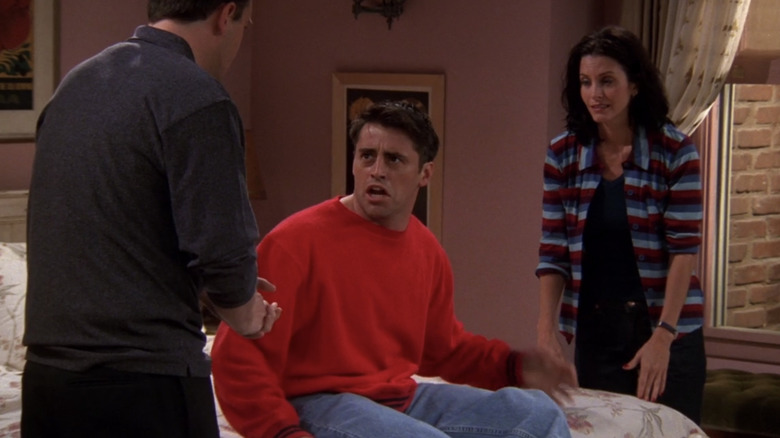 Joey Tribbiani upset on Friends