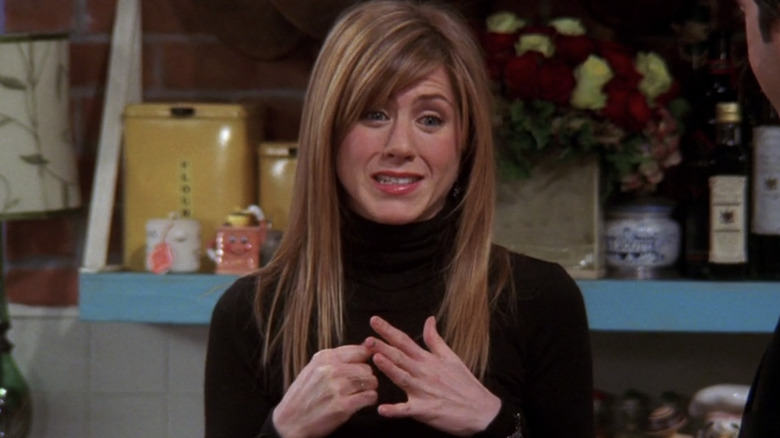 Rachel Green talking on Friends