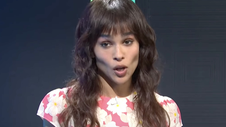 Zoe Kravitz in SNL Word Crunch