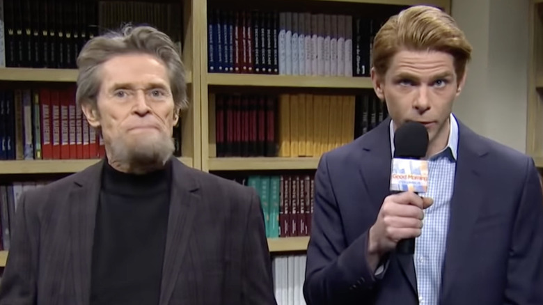 Willem Dafoe with Mikey Day