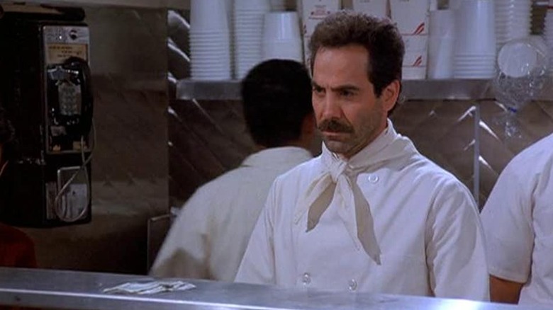 The Soup Nazi eyes a customer