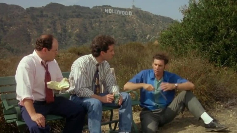 George, Jerry, and Kramer meet in Hollywood