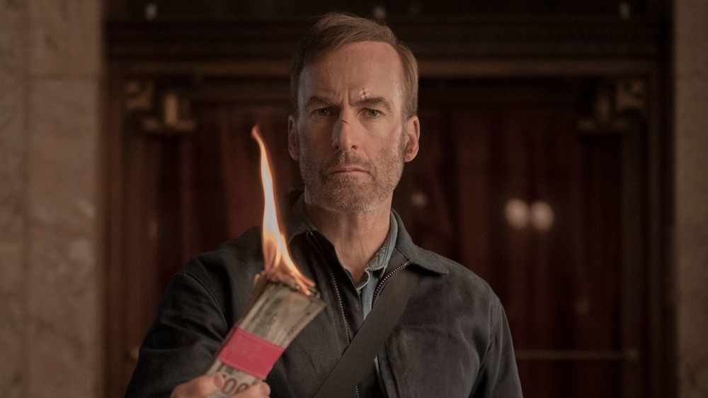 Bob Odenkirk burns money in the Nobody Super Bowl trailer