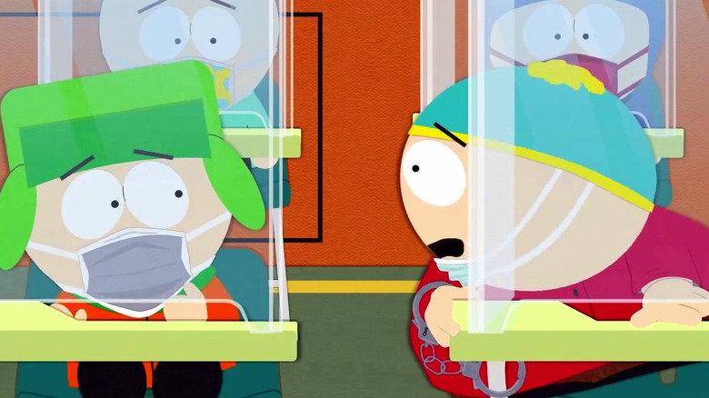 Cartman and Kyle in pandemic