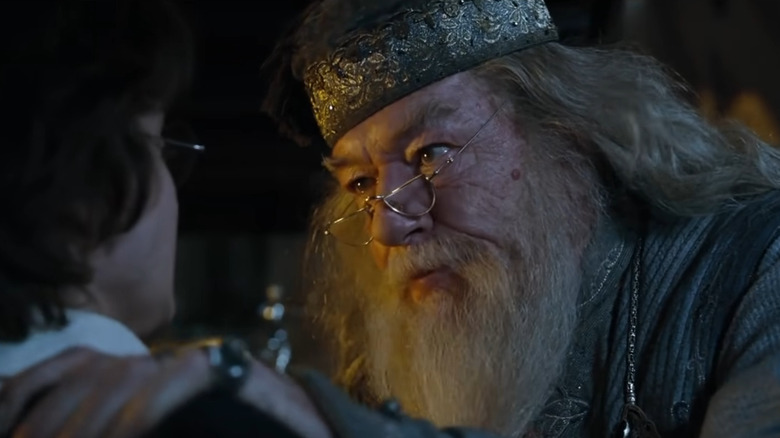 Dumbledore talks to Harry