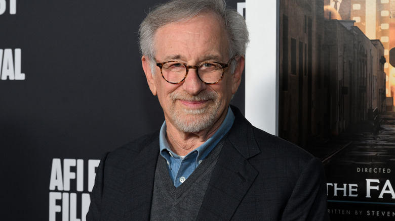 Steven Spielberg on a red carpet