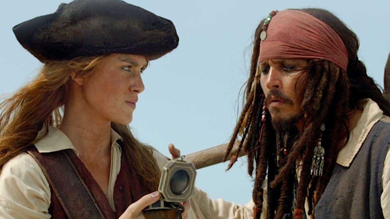 Elizabeth Swann and Captain Jack Sparrow