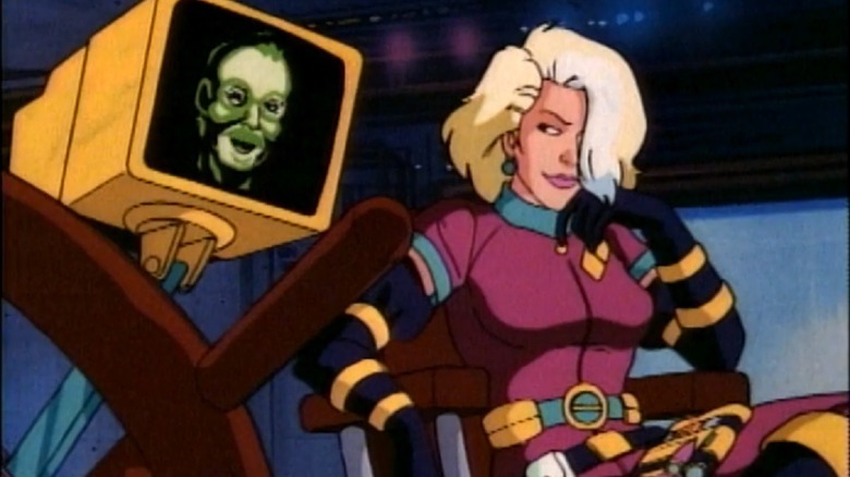 Dr. Barbara Blight and MAL in Captain Planet and the Planeteers