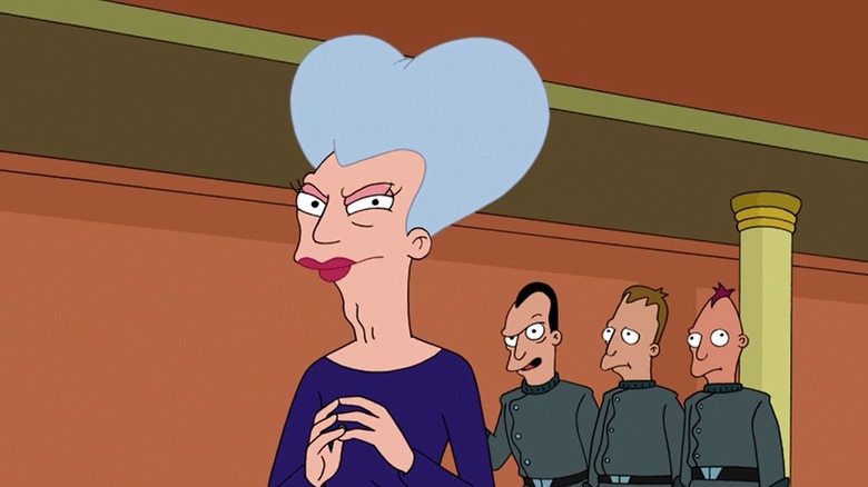 Carol Miller aka Mom and her boys in Futurama