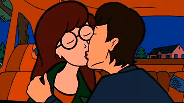 Daria and Tom kiss