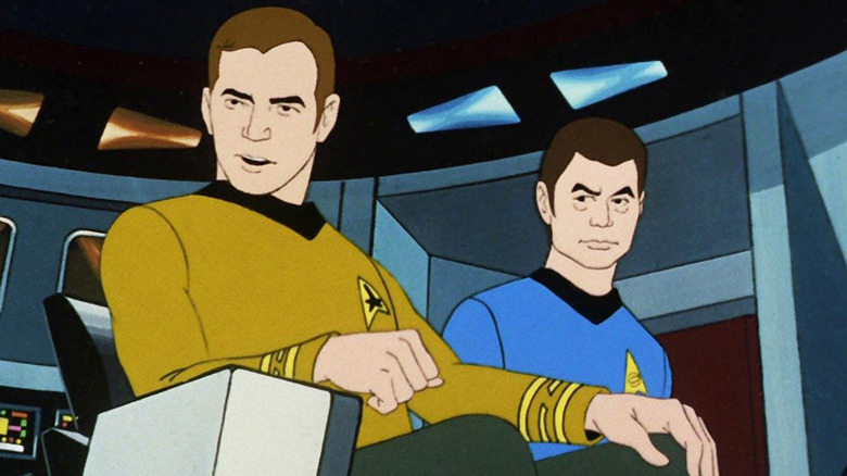 Animated Captain Kirk and Bones