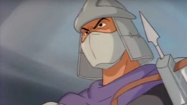 Shredder holding spear gun