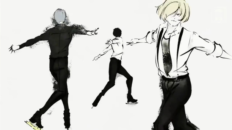 Victor, Yuri, and Yuri skating