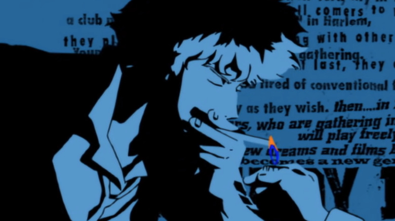 Spike Spiegel smoking