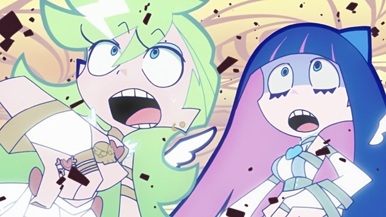 Panty and Stocking looking shocked