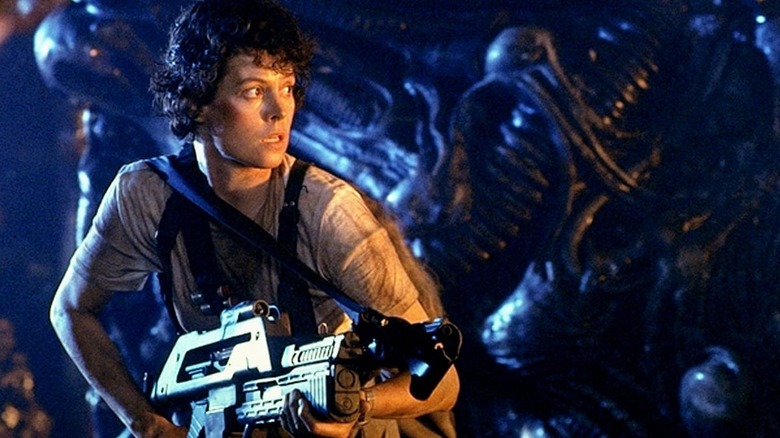 Ellen Ripley with gun