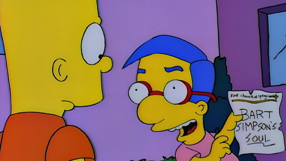 Bart Simpson and Milhouse in "Bart Sells His Soul" from The Simpsons