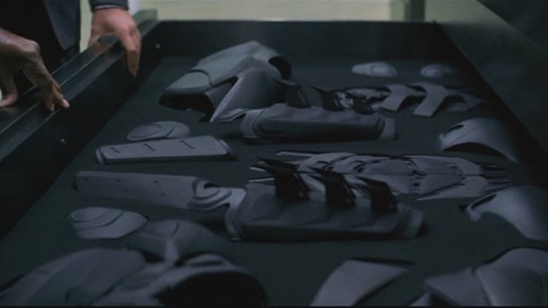 Gauntlets on display The Dark Knight