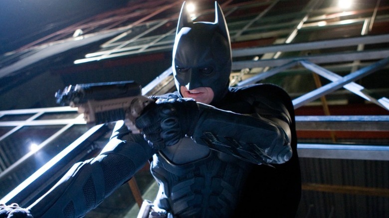 Batman firing grapple gun The Dark Knight