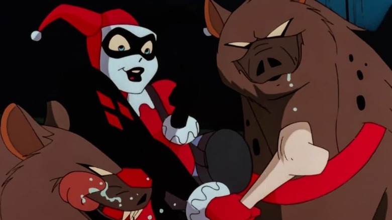 Harley Quinn feeds her jackals