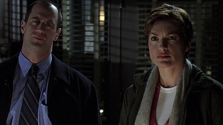 Stabler, Benson standing next to each other