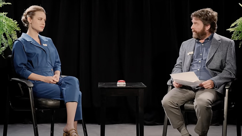 Brie Larson stares Between Two Ferns