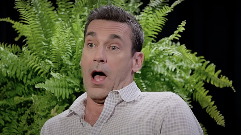 Jon Hamm open mouth Between Two Ferns