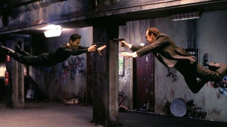 Neo and Smith fighting