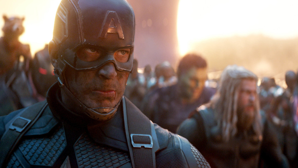 Captain America says "Avengers, assemble" 
