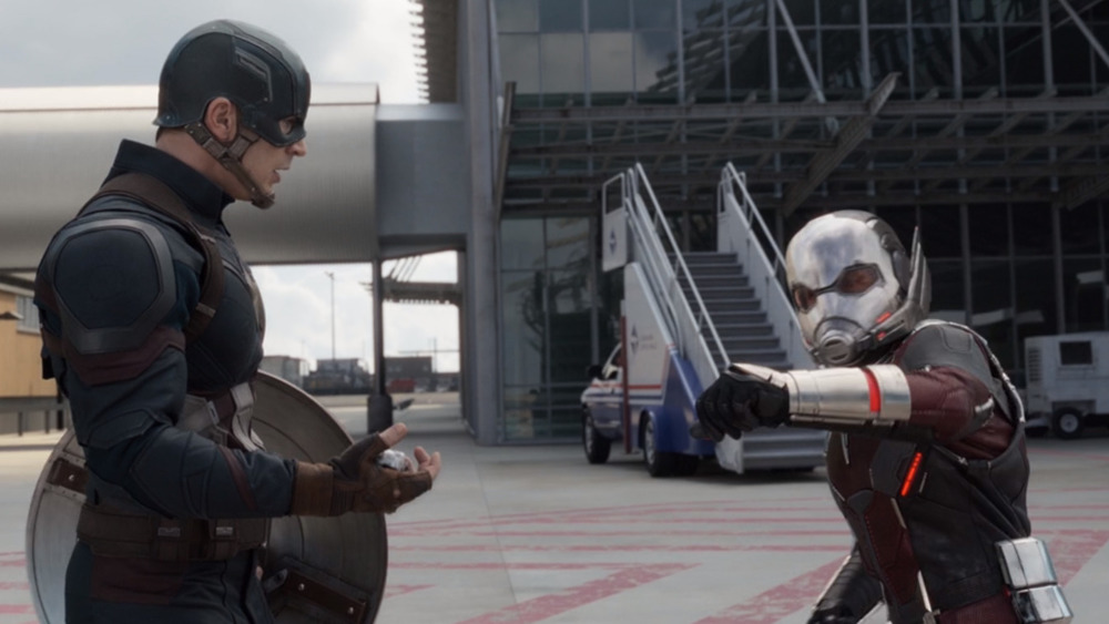 Cap and Ant-Man in battle