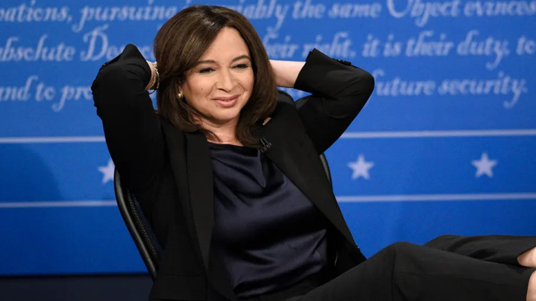 Maya Rudolph reclining as Kamala Harris