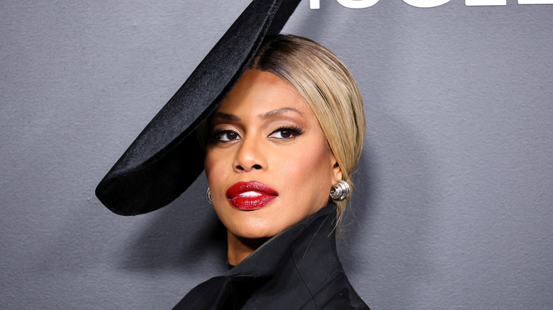 Laverne Cox serving Vogue looks