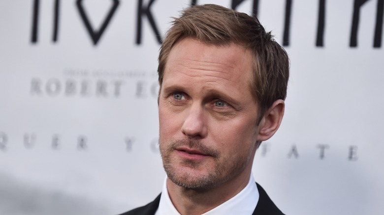 Alexander Skarsgard at a premiere for The Northman