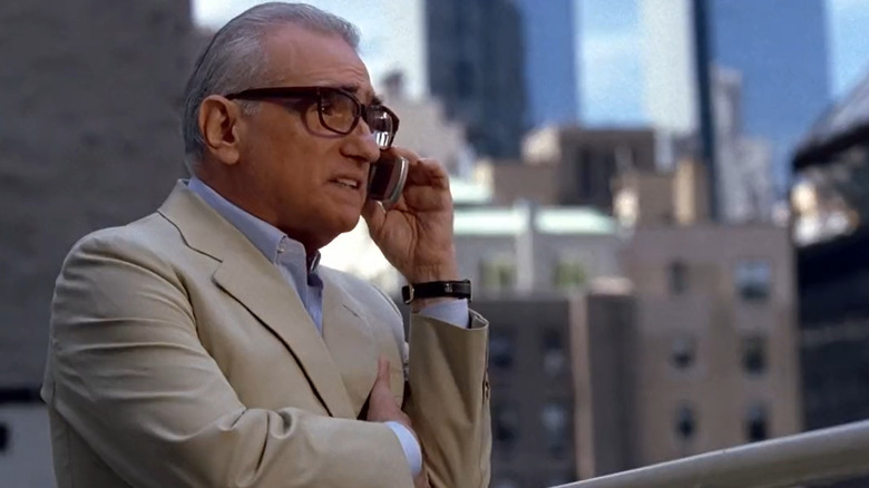 Scorsese speaks on the phone