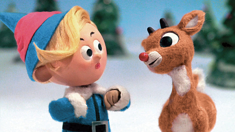 Hermey talking to Rudolph