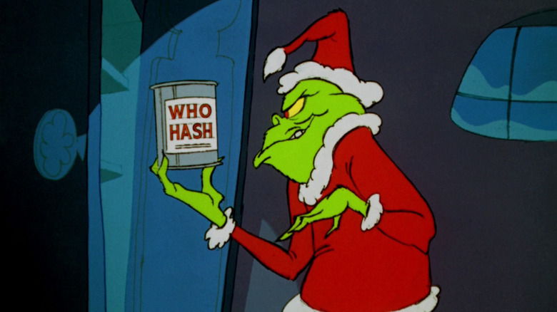 The Grinch stealing food