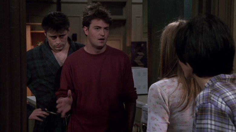 Joey and Chandler tired on Friends