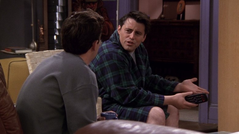 Joey talking to Chandler on Friends